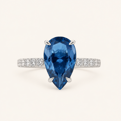 Anais White Gold Sapphire Ring