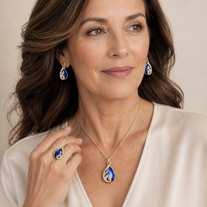 Diana Gold Sapphire Set