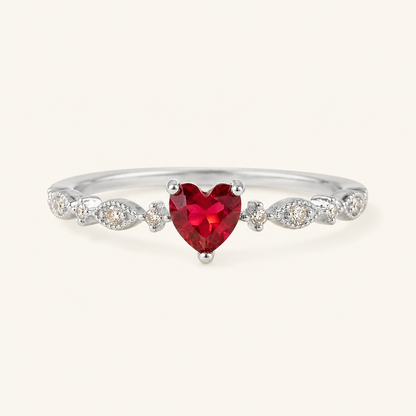 Rosalind White Gold Ruby Ring