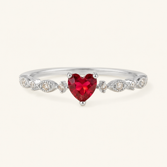 Rosalind White Gold Ruby Ring