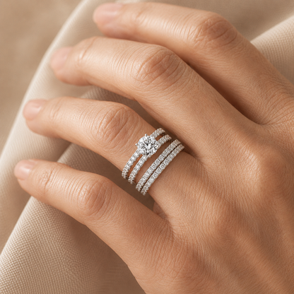 Orla White Gold Ring Set