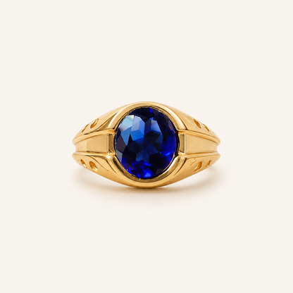 Melania Gold Sapphire Ring