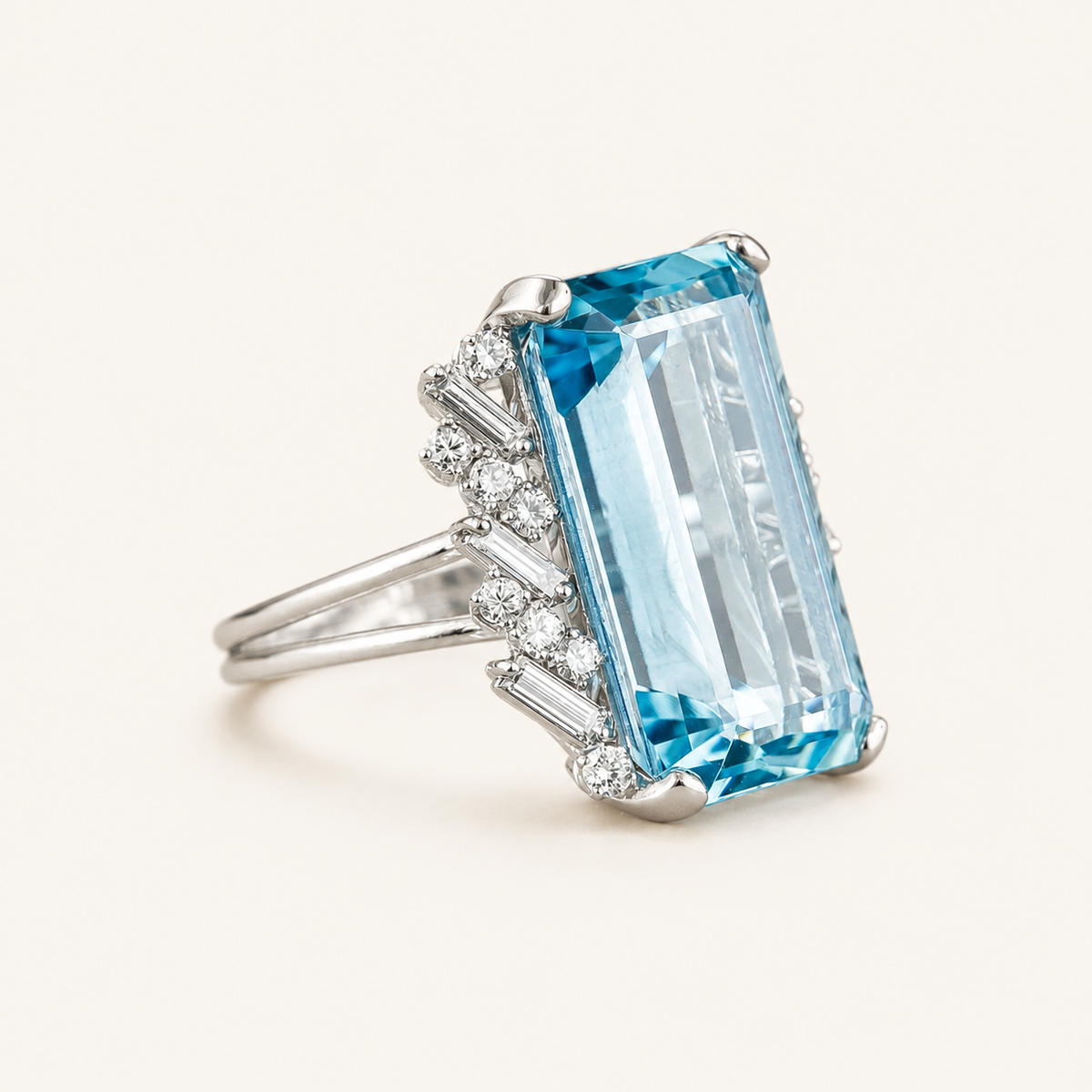 Michela White Gold Sapphire Ring