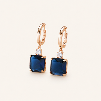 Fiorella Gold Sapphire Earrings