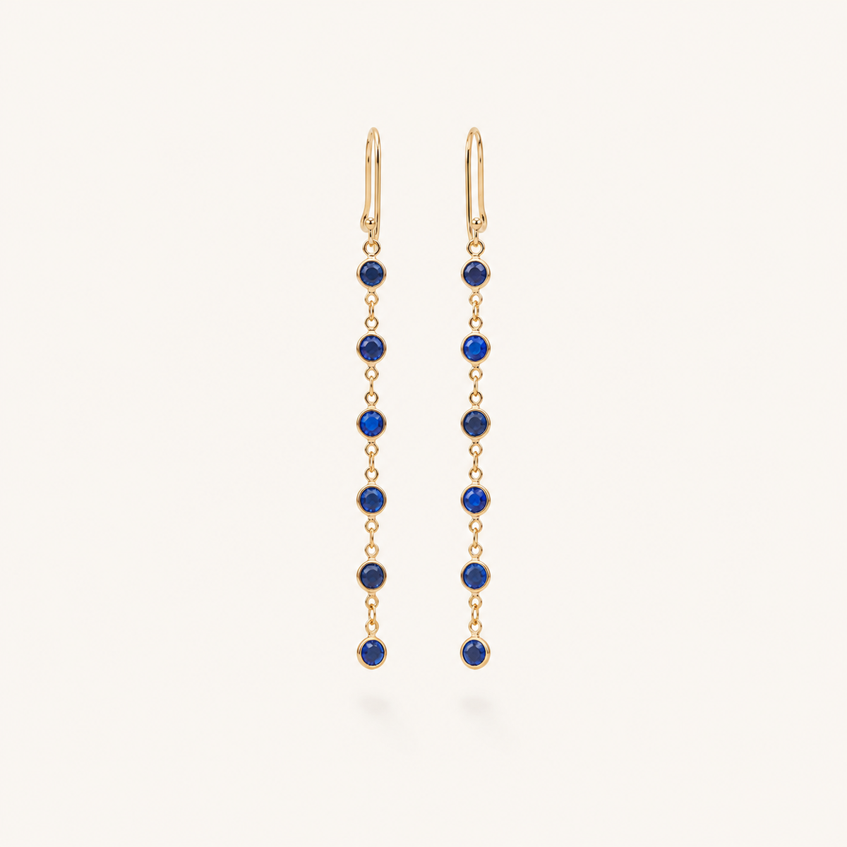 Sabina Gold Sapphire Earrings