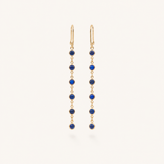 Sabina Gold Sapphire Earrings
