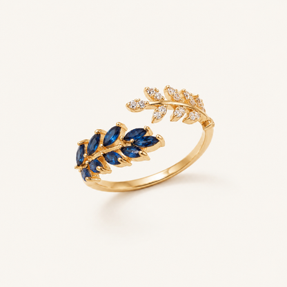 Vivara Sapphire Leaf Ring