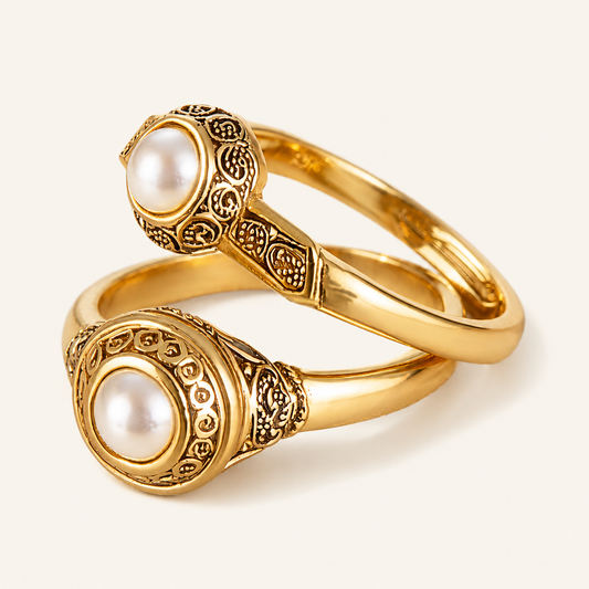 Verity Gold Pearl Set