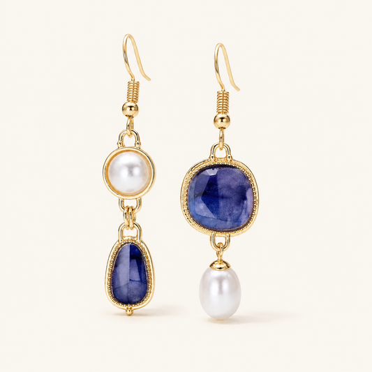 Cassandra Gold Pearl Earrings