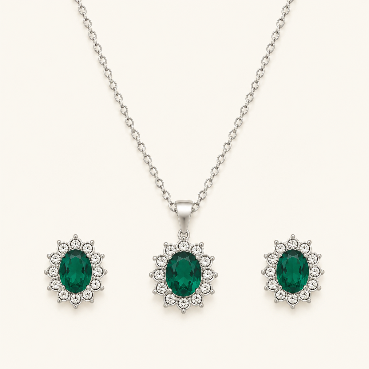 Katya White Gold Set