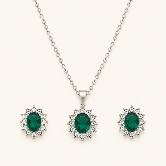 Katya White Gold Set