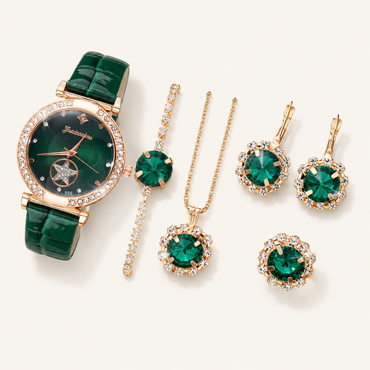 Verdantra Gold Emerald Set