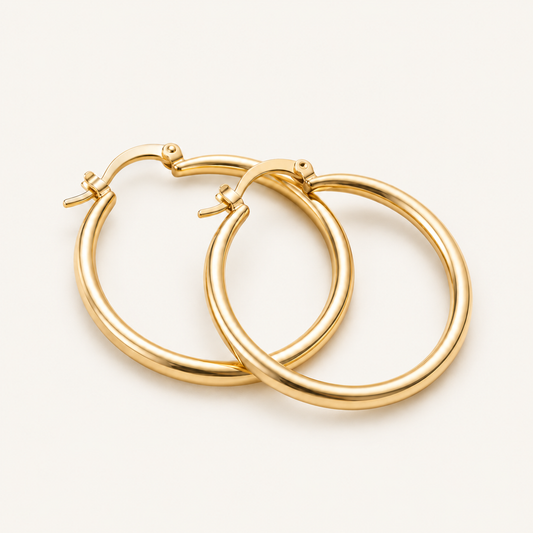 Sienna Gold Hoop Earrings