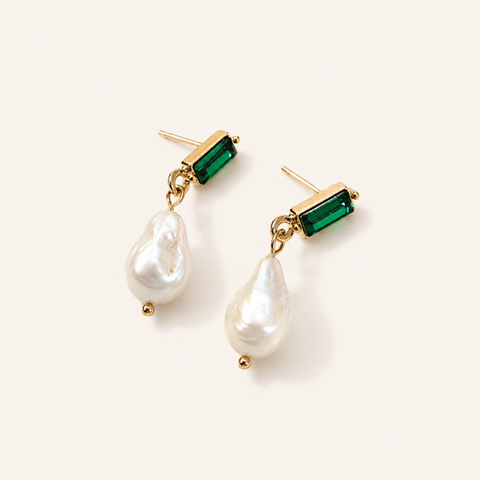 Perpetua Gold Pearl Earrings