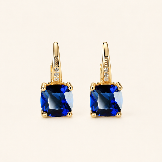 Liana Sapphire Hoop Earrings