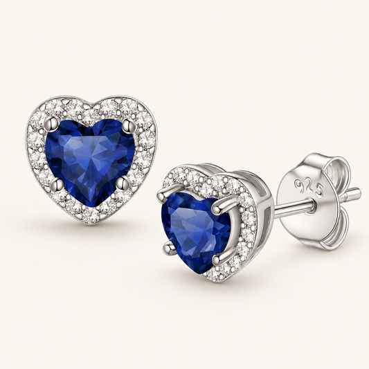 Luella White Gold Sapphire Earrings