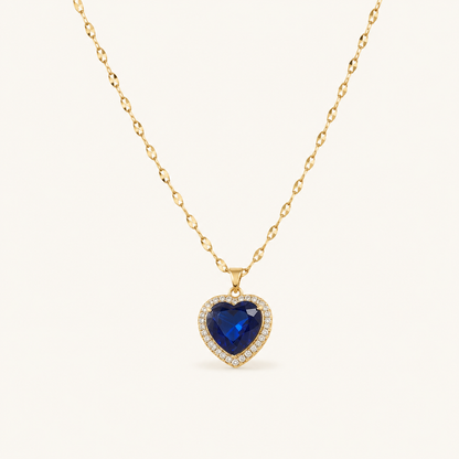 Priya Gold Sapphire Necklace