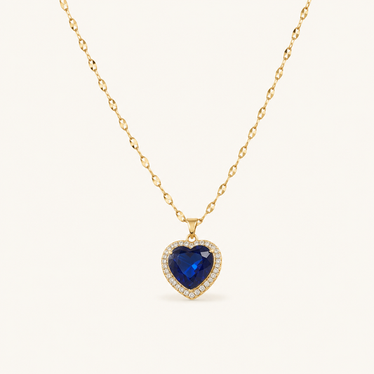 Priya Gold Sapphire Necklace