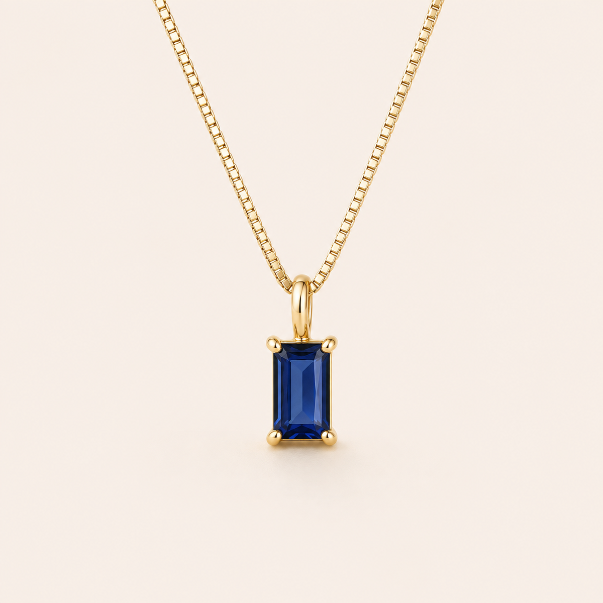 Liora Gold Sapphire Necklace