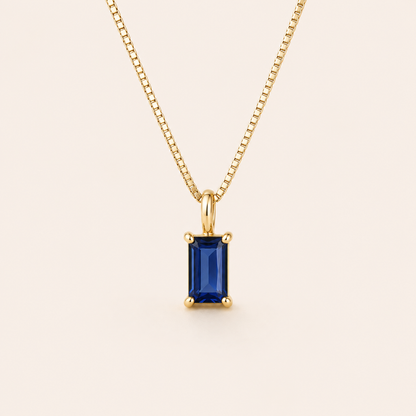 Liora Gold Sapphire Necklace