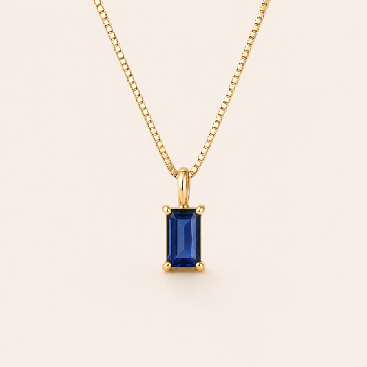 Liora Gold Sapphire Necklace