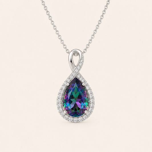 Amara Silver Sapphire Necklace