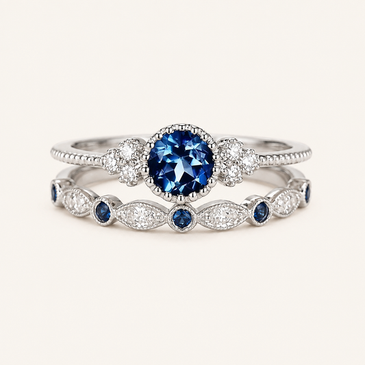 Aurelia Silver Sapphire Ring