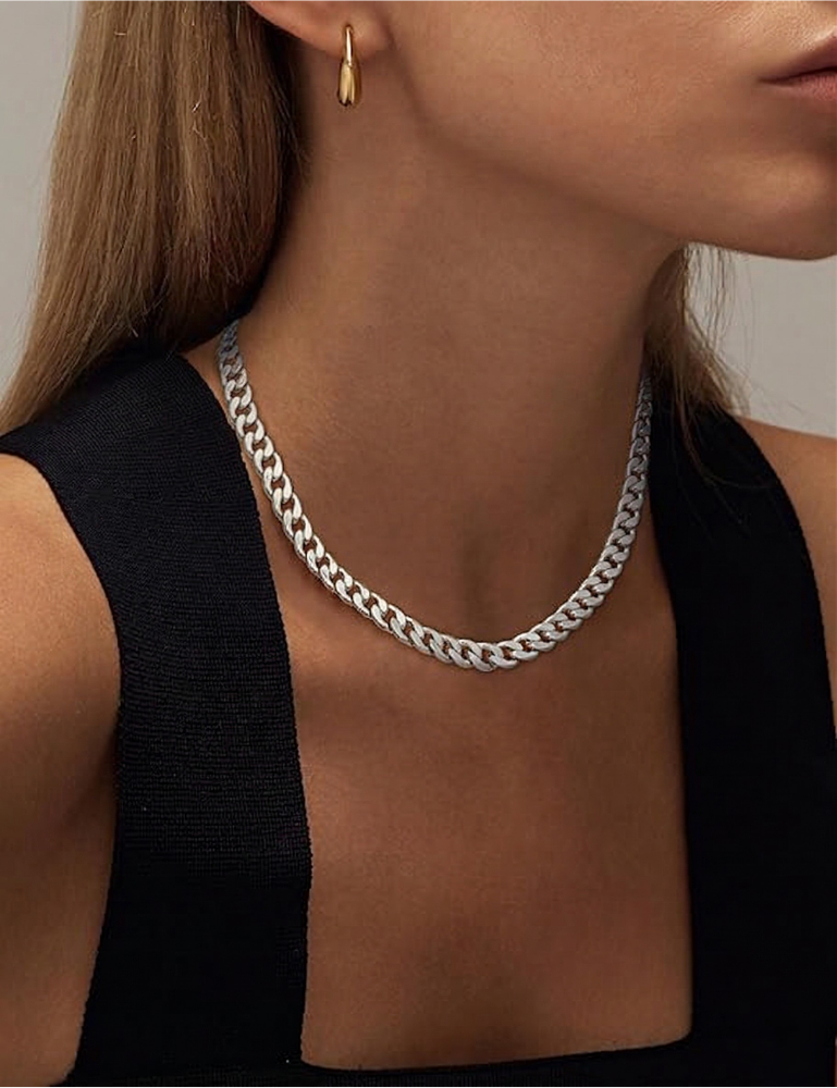 Chunky Cuban Link Necklace | Gold