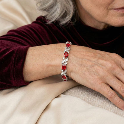 Giada White Gold Ruby Bracelet