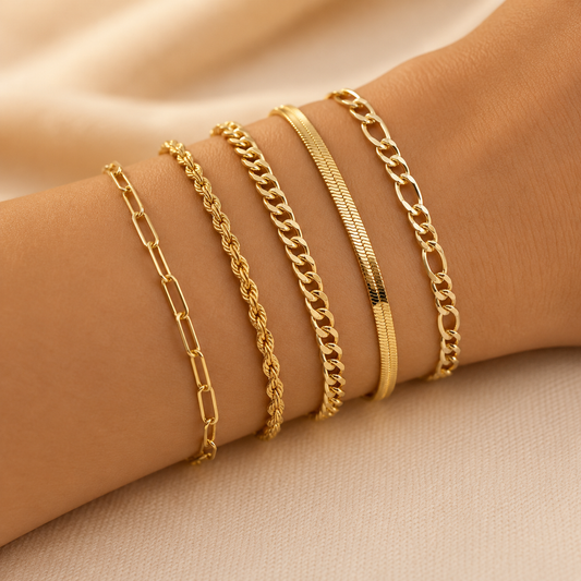 Ellis™ | Gold Bracelet Set