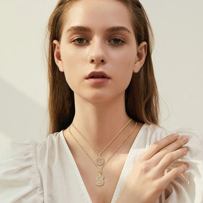Reyna Gold Initial Necklace