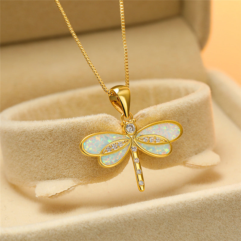 Ailsa Gold Dragonfly Necklace