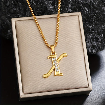 Corinne Gold Initial Necklace