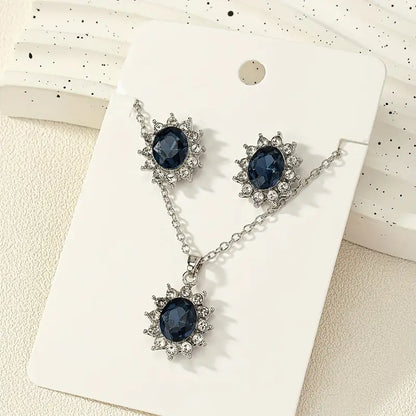 Anouk White Gold Sapphire Set