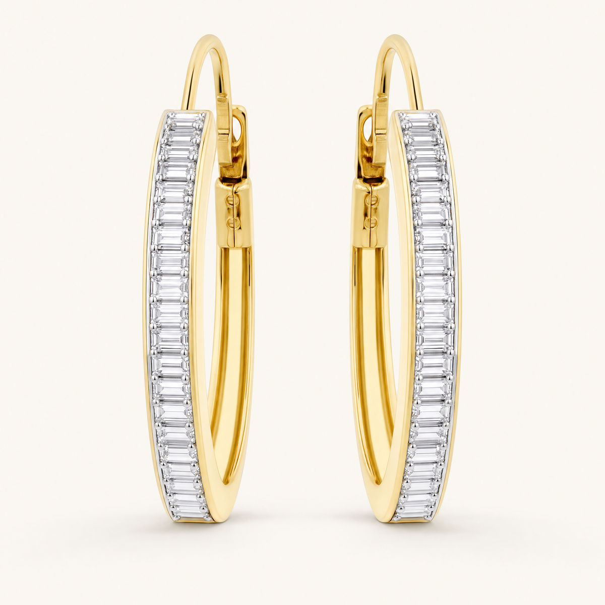 Alessia Gold Hoop Earrings - studio