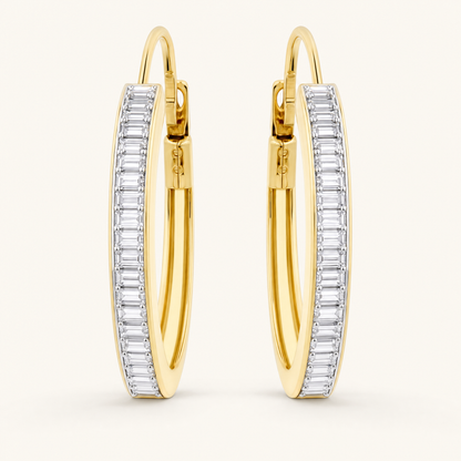 Alessia Gold Hoop Earrings - studio