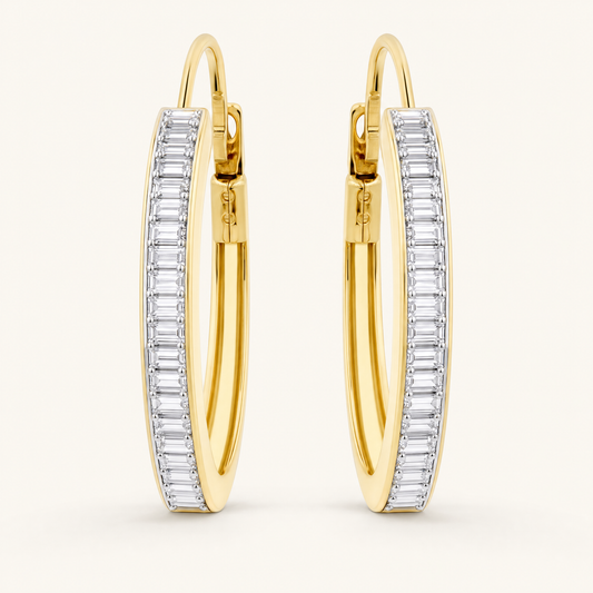 Alessia Gold Hoop Earrings - studio