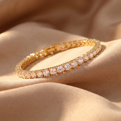 Anaya Gold Tennis Bracelet - lifestyle