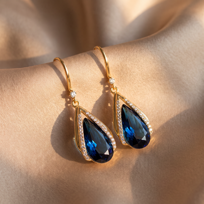 Azura Gold Earrings - lifestyle