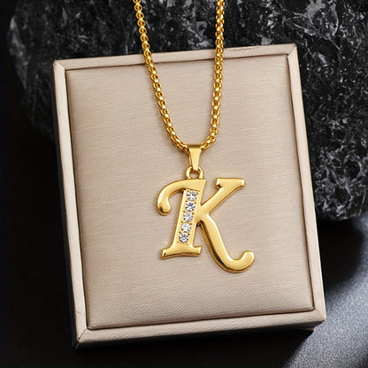 Corinne Gold Initial Necklace