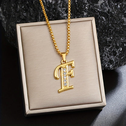 Corinne Gold Initial Necklace