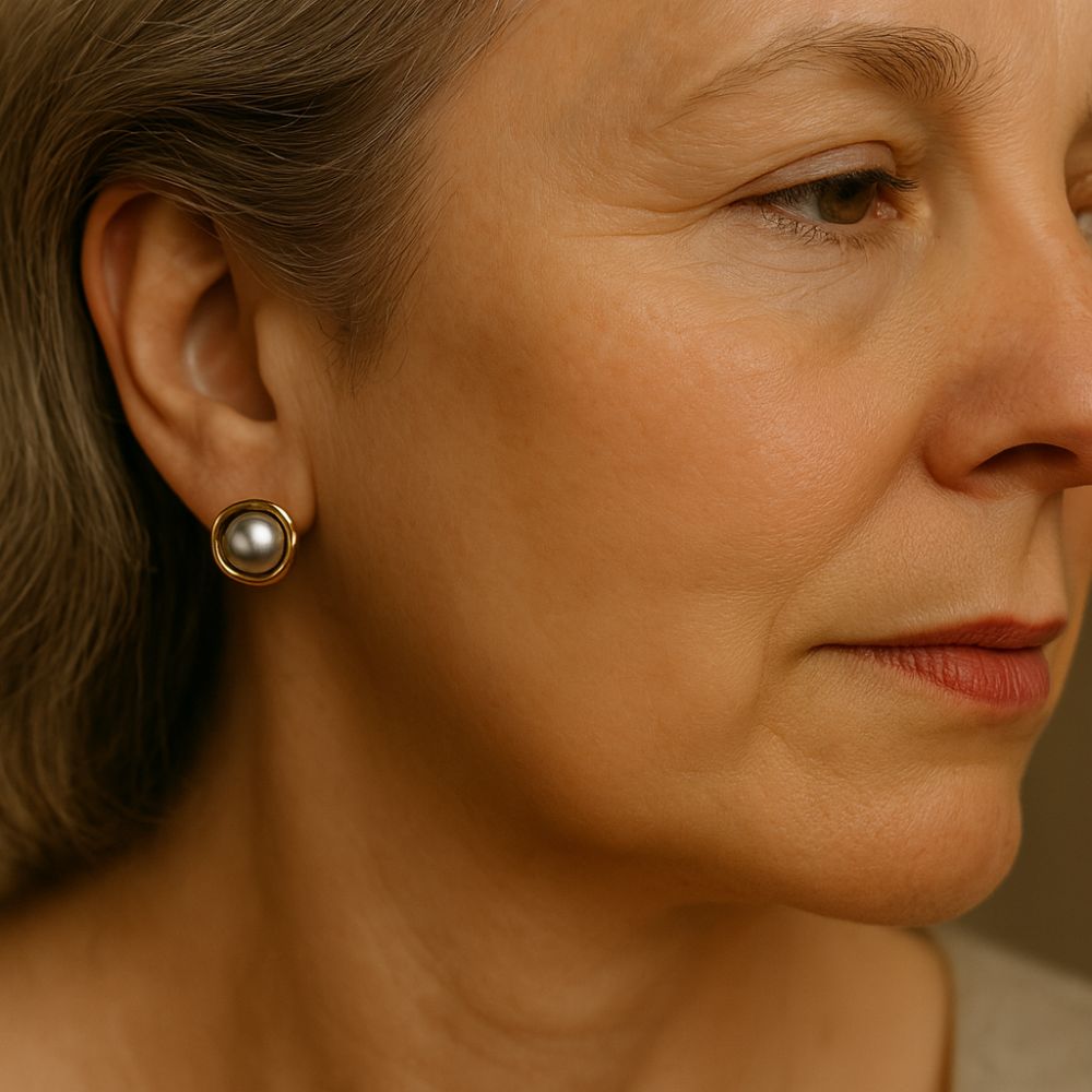 Lavinia Black Pearl Earrings