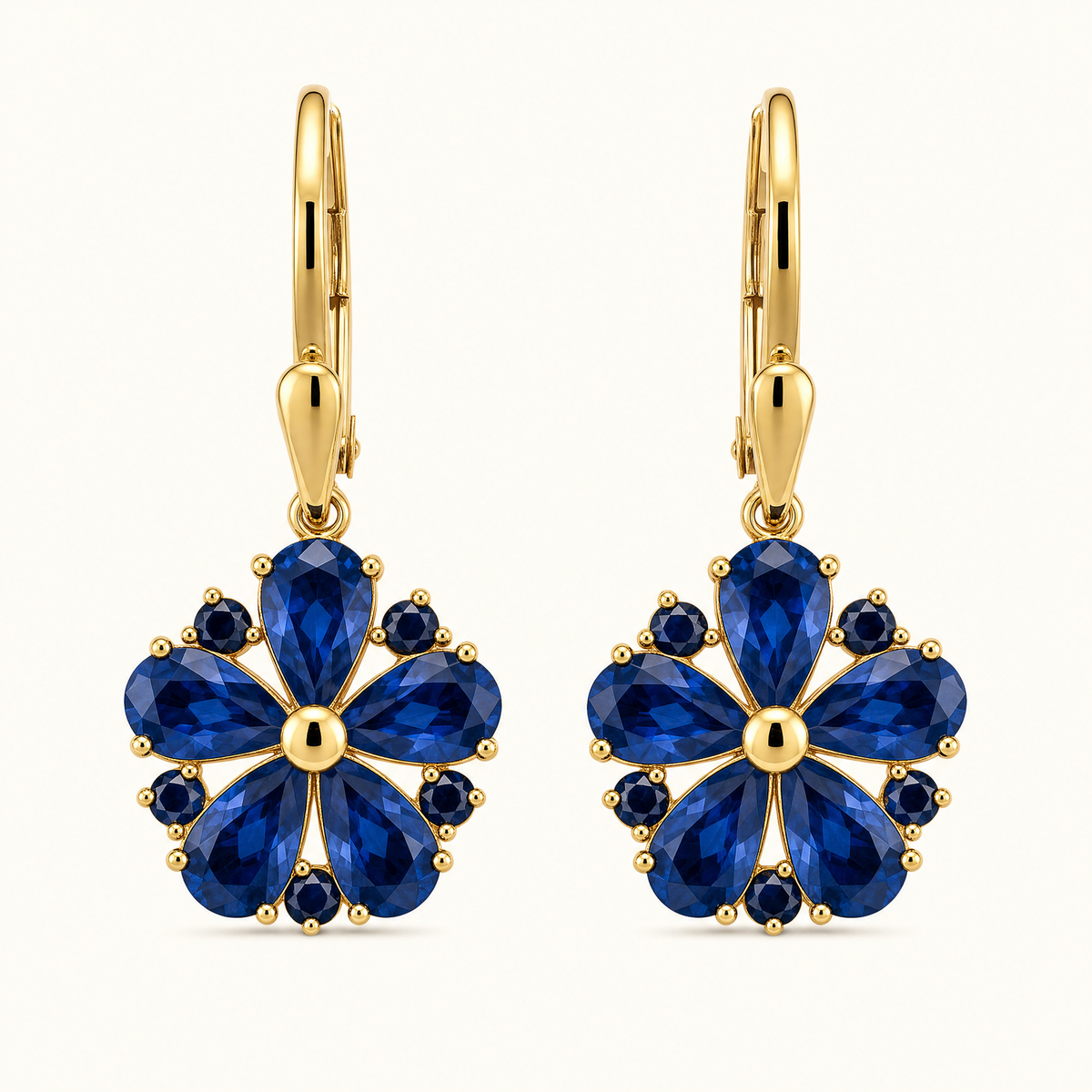 Calina Gold Flower Earrings - studio