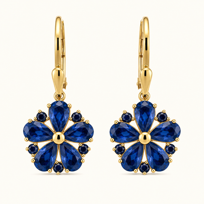 Calina Gold Flower Earrings - studio