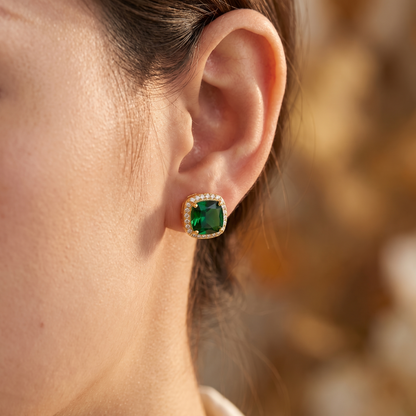 Calista Gold Earrings - worn