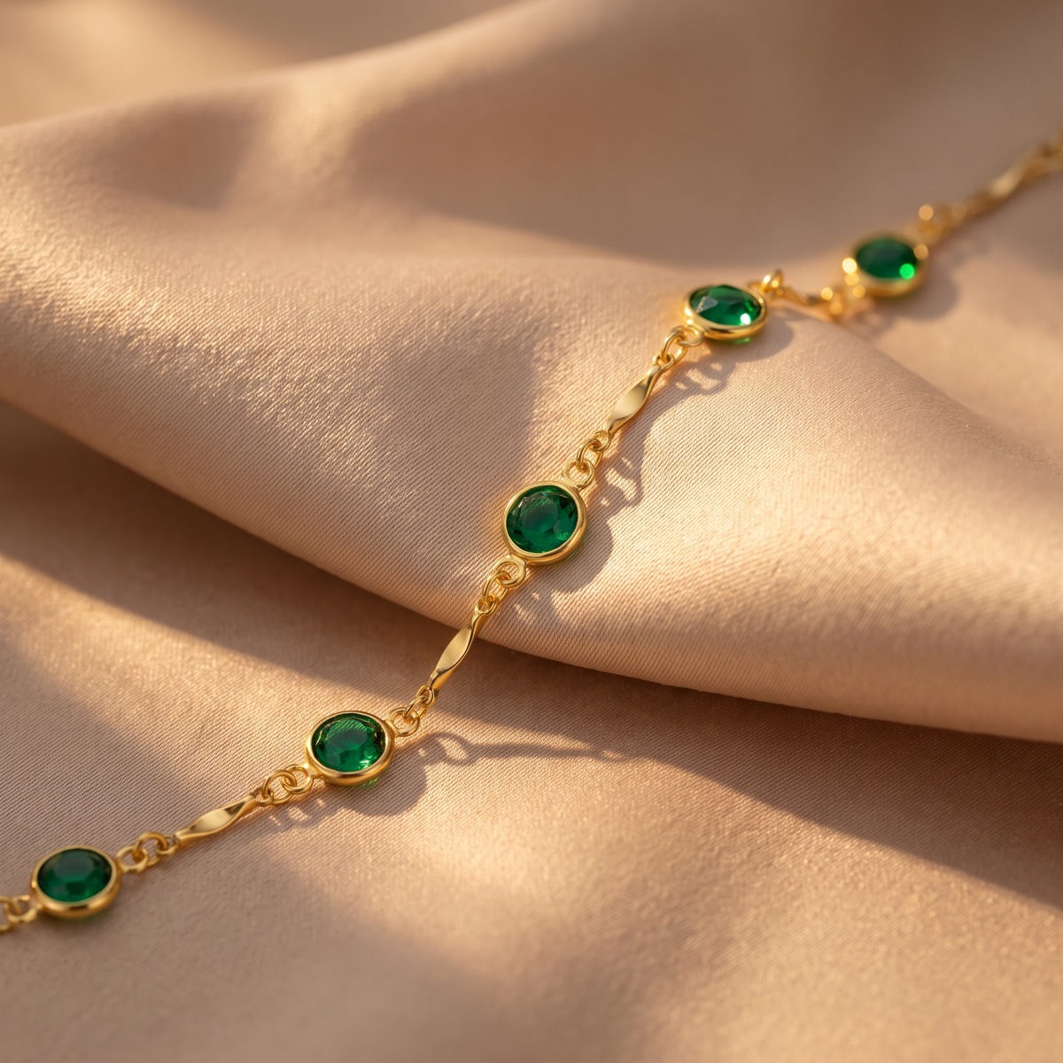 Esme Emerald Bracelet - lifestyle