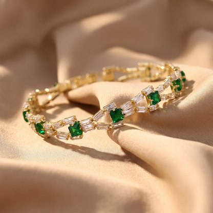 Faye Gold Tennis Bracelet - lifestyle