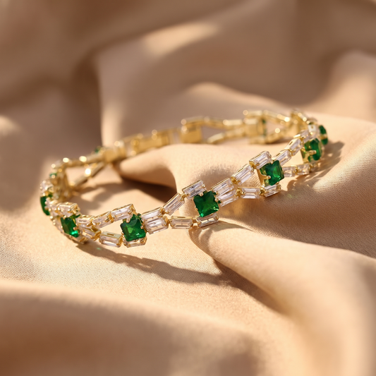 Faye Gold Tennis Bracelet - lifestyle