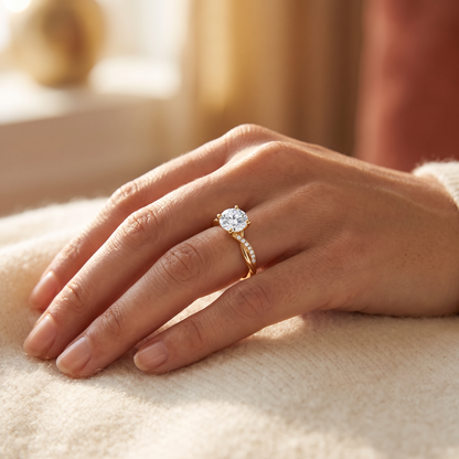 Jane Gold Ring - worn