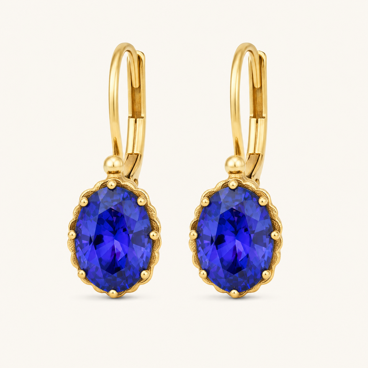 Josephine Gold Sapphire Earrings - studio